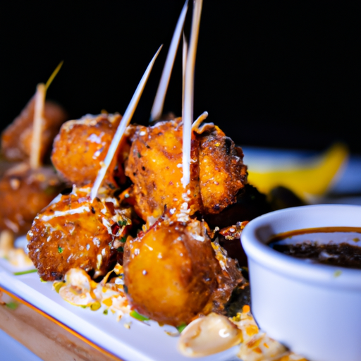 Brochettes de poulet croustillant à la noix de coco