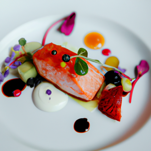 Croustillant de saumon aux fruits exotiques