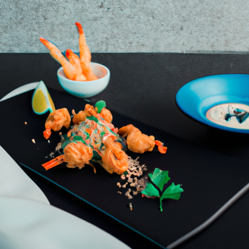 Crevettes croustillantes au sésame et sauce aigre-douce