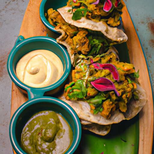 Tacos croustillants au chou-fleur rôti et à la salsa verde
