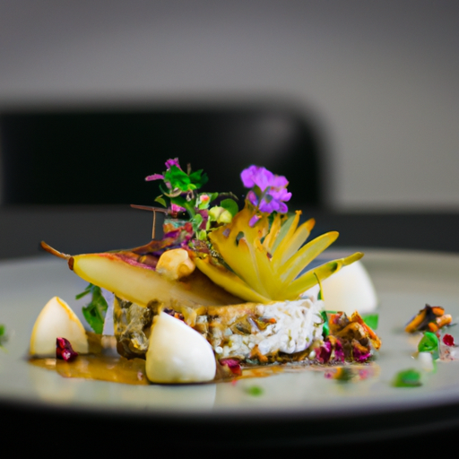 Croustillant de chèvre et poireaux au miel et noix