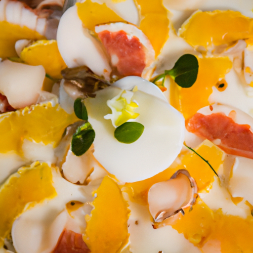 Carpaccio de Saint-Jacques aux agrumes et à la vanille