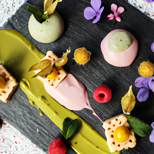 Sablés fondants au thé matcha et framboises fraîches