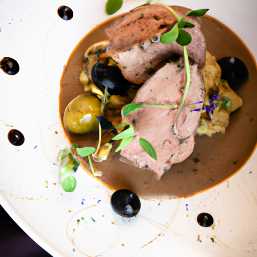 Médaillons de veau à la crème d'olives noires