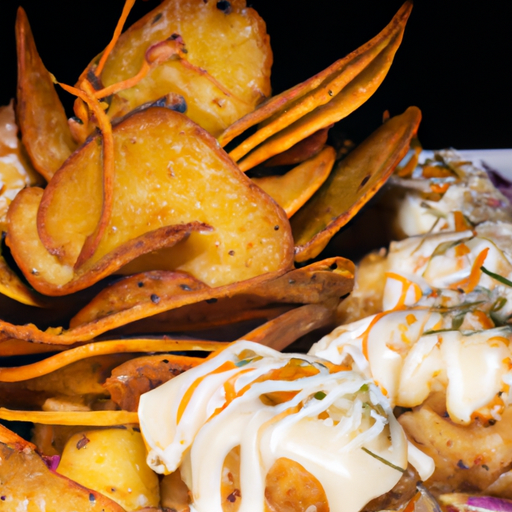 Bouchées croquantes au poulet cajun et chips de patate douce