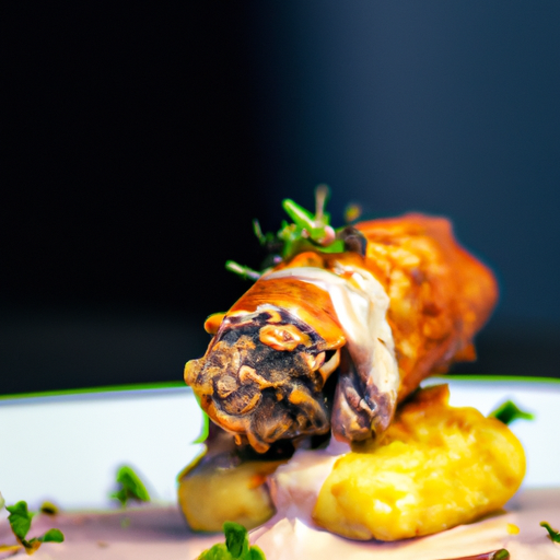 Poulet croustillant au chorizo et à la patate douce