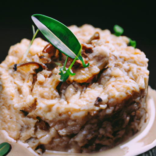 Riz crémeux aux champignons sauvages