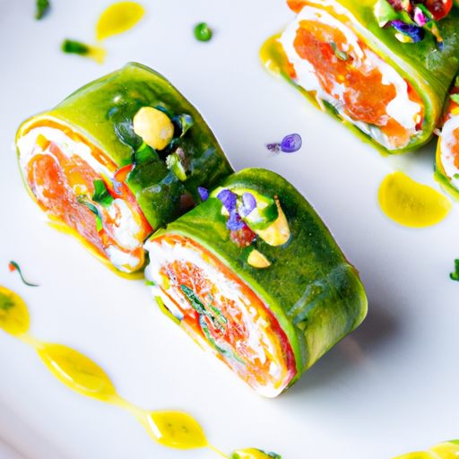 Rouleaux croustillants de saumon et avocat