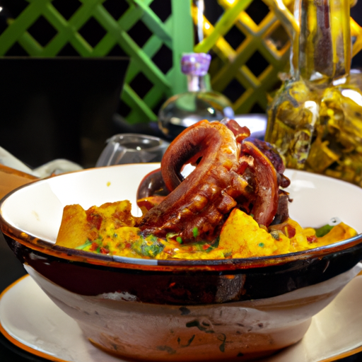 Ragoût de poulpe épicé à la patate douce