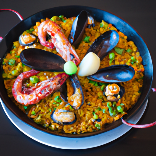 Paëlla de la mer et ses légumes croquants