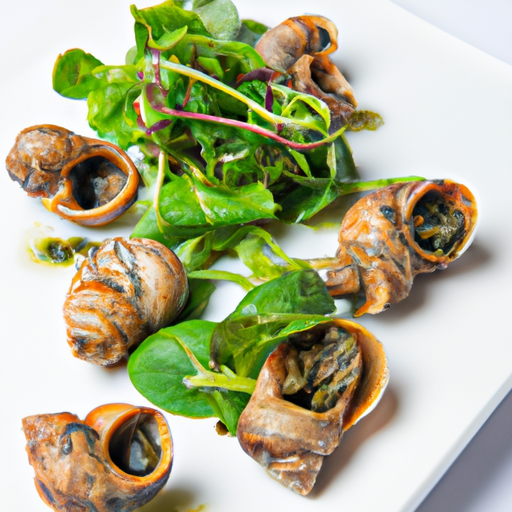 Escargots croustillants au pesto de roquette