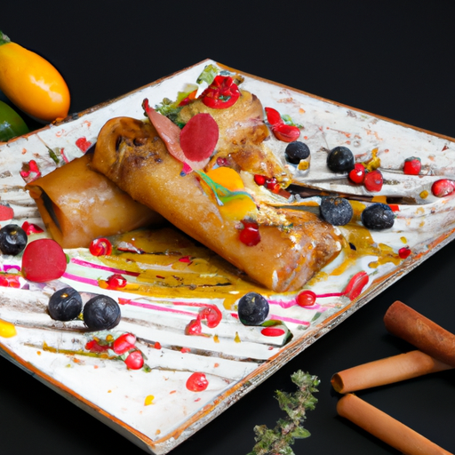 Enchiladas de poulet aux fruits exotiques