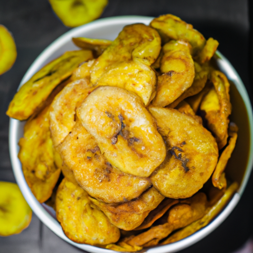 Chips de bananes plantain croustillantes