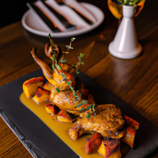 Poulet croustillant au miel et à la lavande