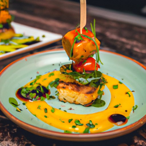 Brochettes de poulet croustillant sauce mangue et piment