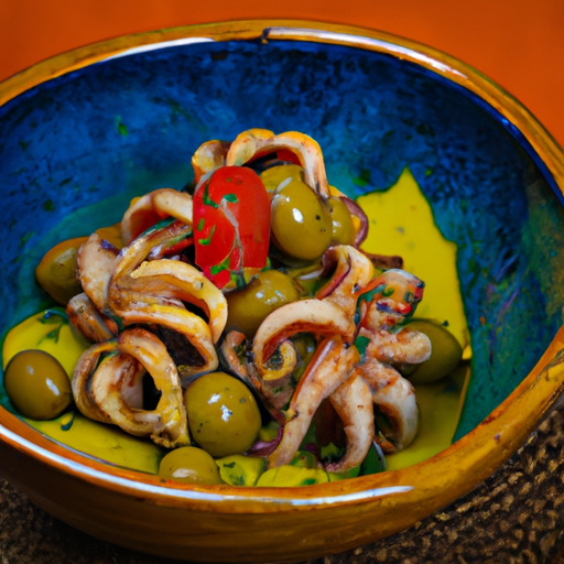 Pilaki de poulpe aux olives et câpres