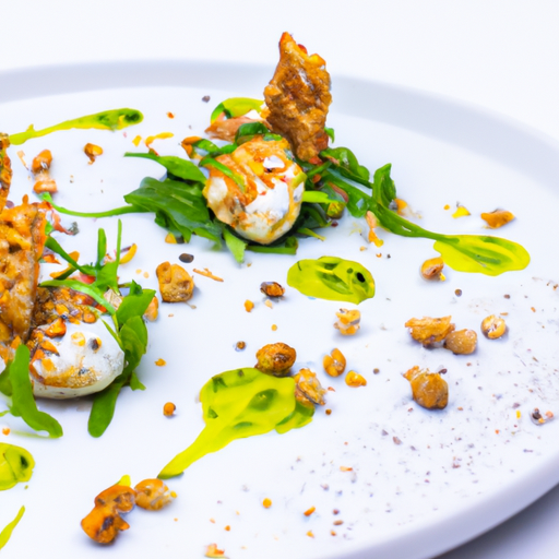Roulés croustillants au poulet rôti et pesto de roquette