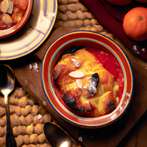 Cassolette de lotte à l'orange et aux amandes