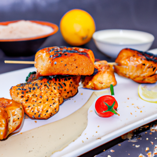Brochettes de poulet croustillant au sésame