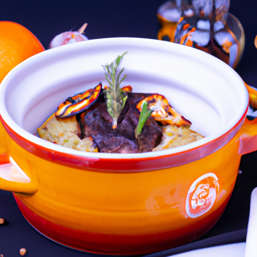 Cassolette de lotte aux agrumes et safran