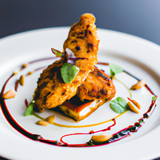 Poulet croustillant aux amandes et miel