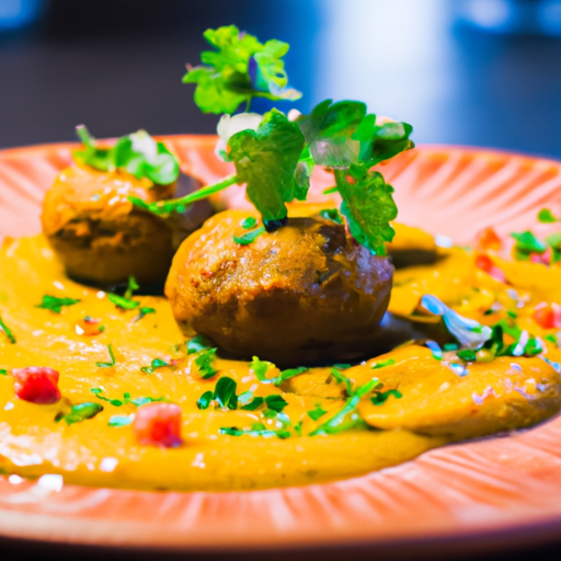 Boulettes de lentilles aux épices et sauce tomate crémeuse