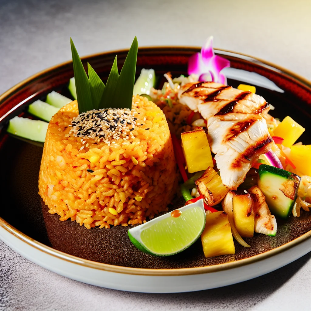 Riz sauté express à l'ananas