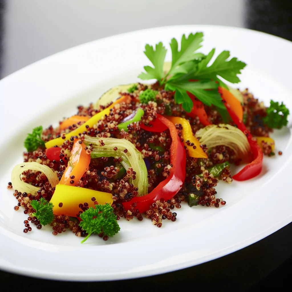 Salade de quinoa aux légumes grillés