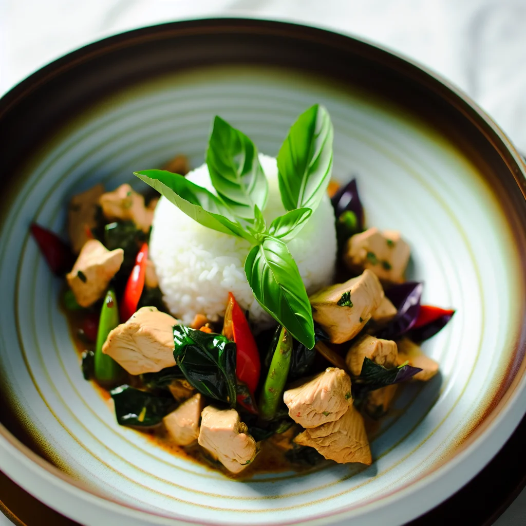 Sauté de Poulet au Basilic Thaï