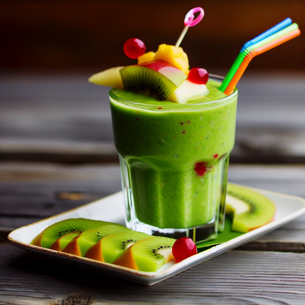 Smoothie Énergisant aux Baies et Chou Kale