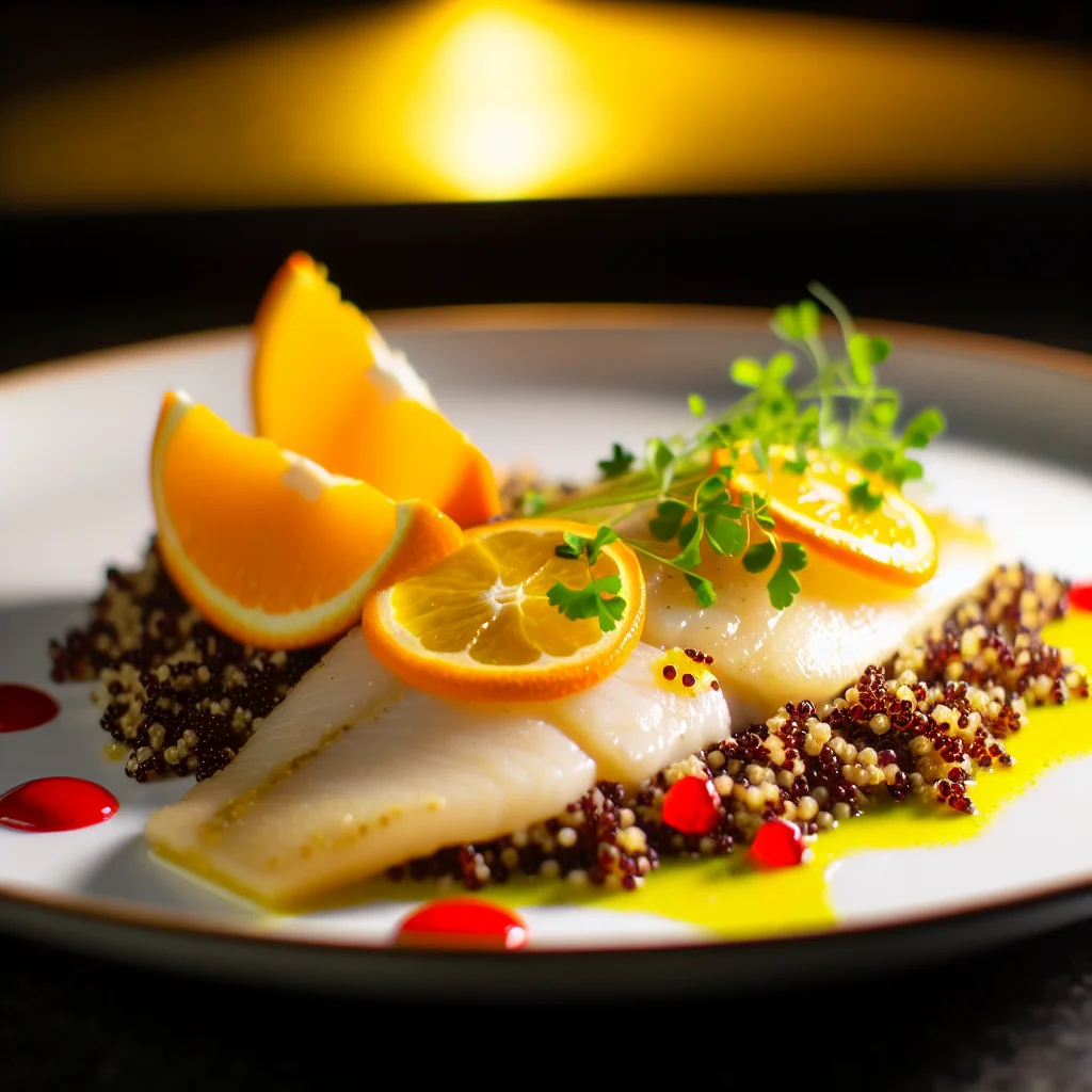 Sole Meunière aux Agrumes et Quinoa Coloré