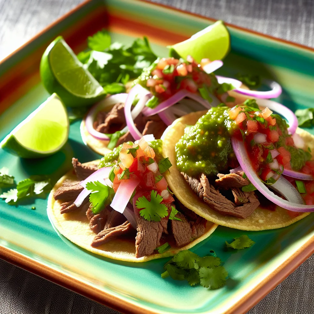 Tacos de Lengua épicés au Salsa Verde
