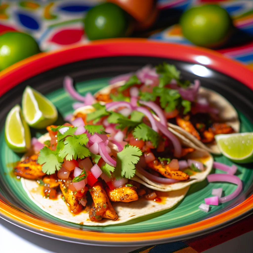 Tacos de Pollo Picante à la Salsa Verde
