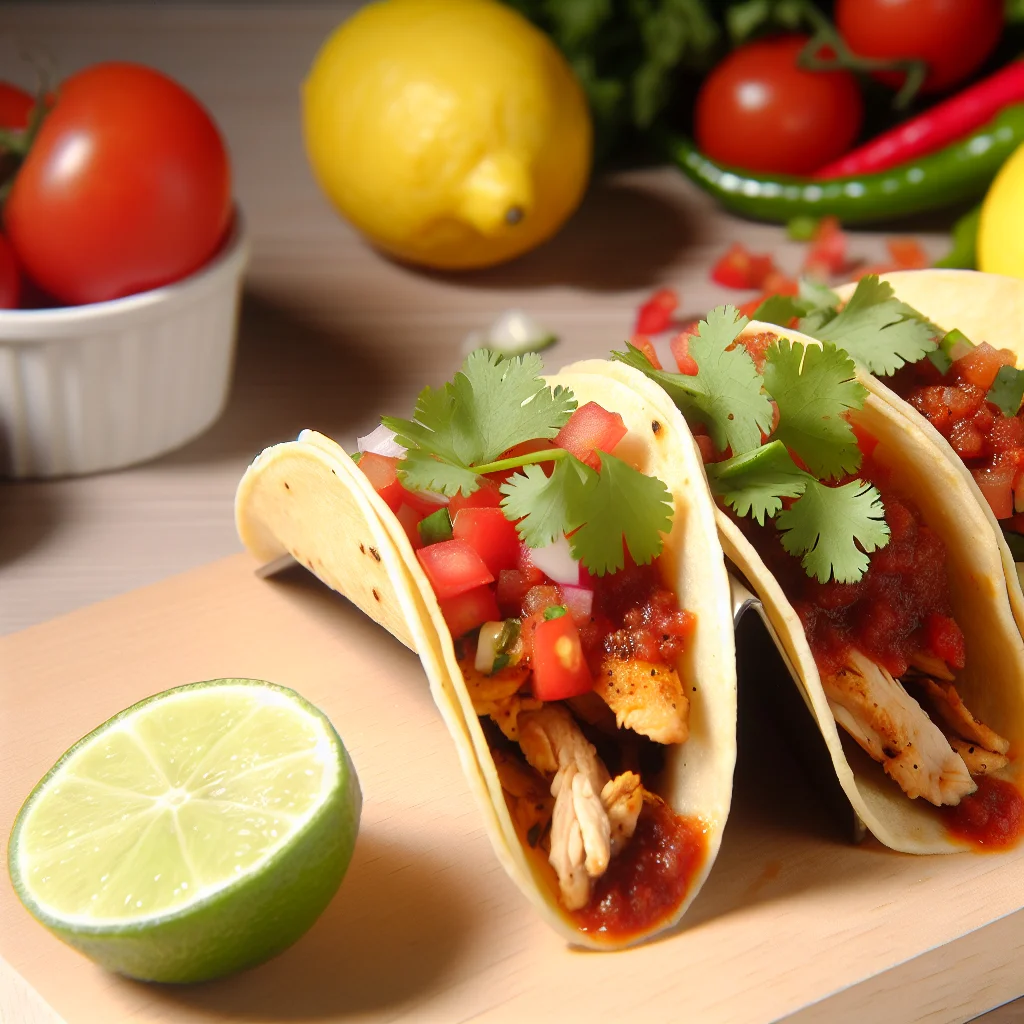 Tacos de poulet épicés au chipotle