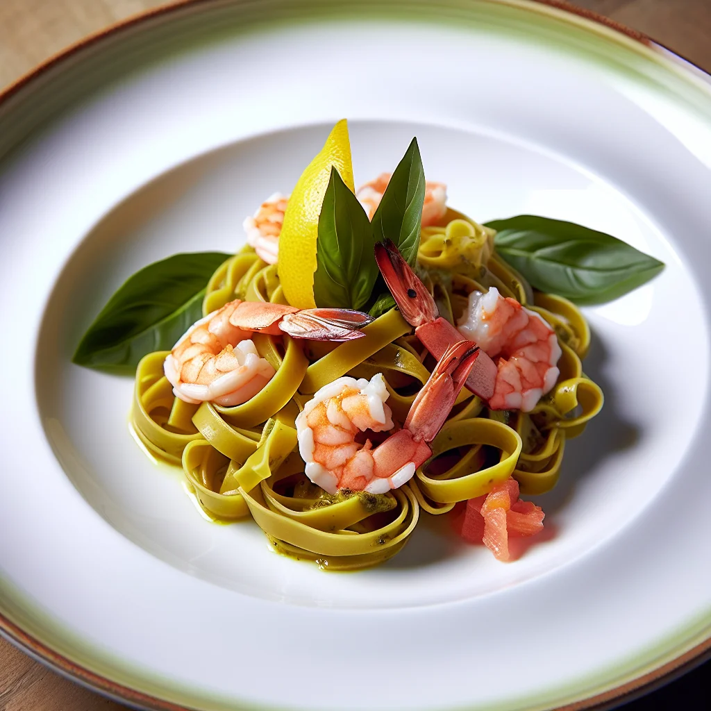 Tagliatelle al Limone e Gamberi