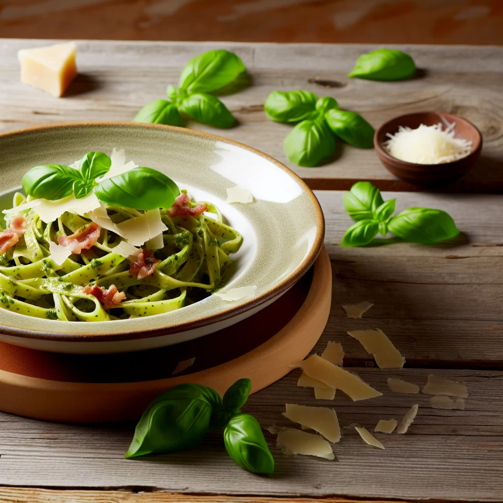 Tagliatelle al Pesto Genovese