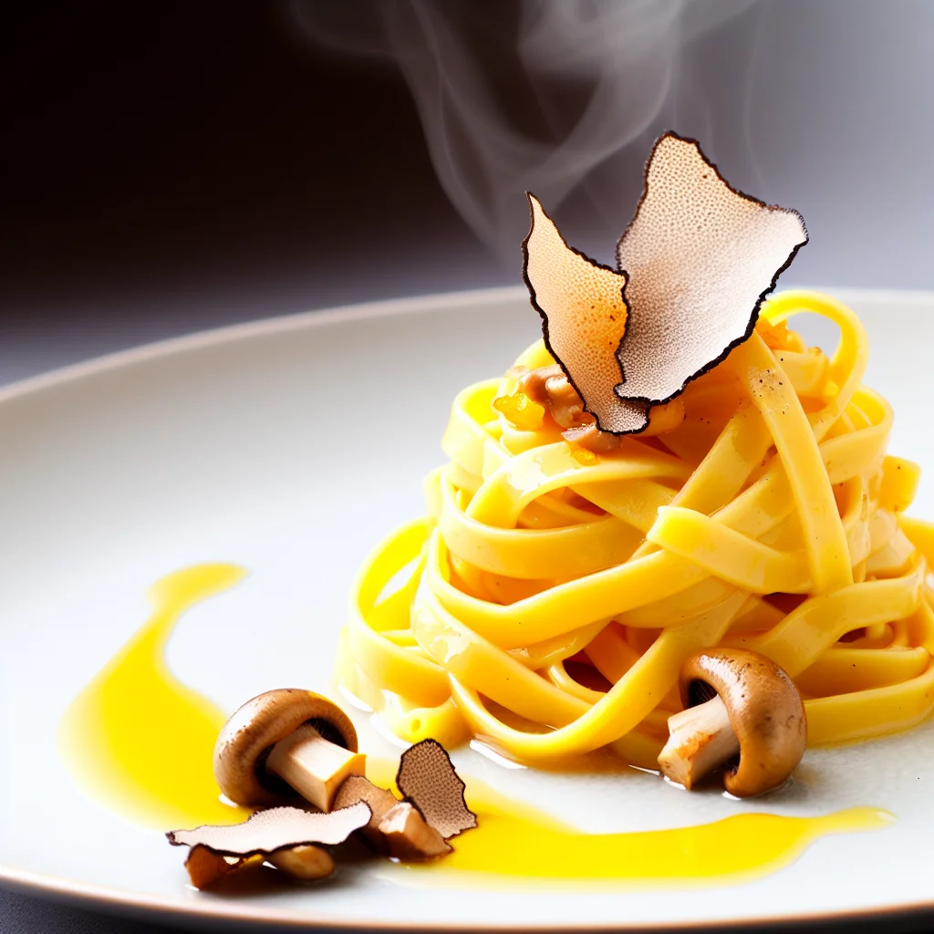 Tagliatelles à la Truffe et aux Champignons