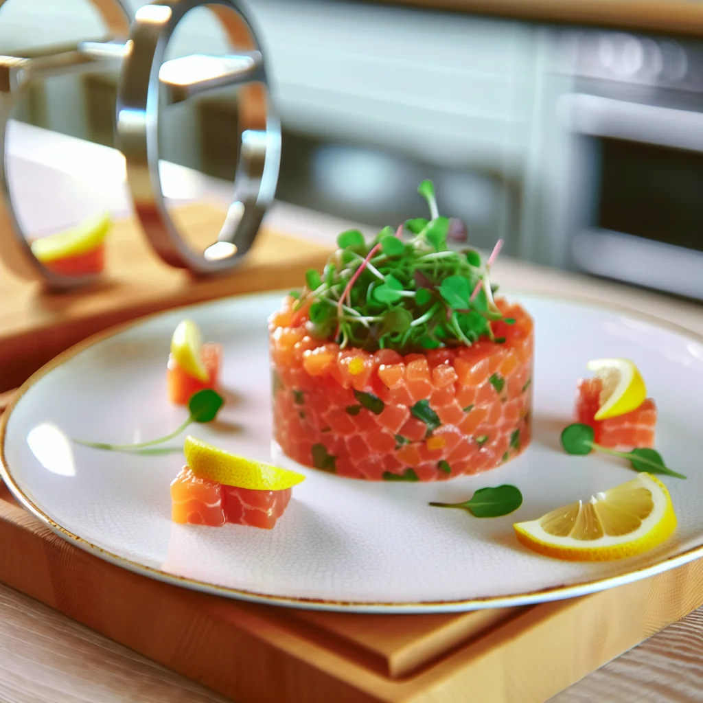 Tartare de saumon aux agrumes et avocat