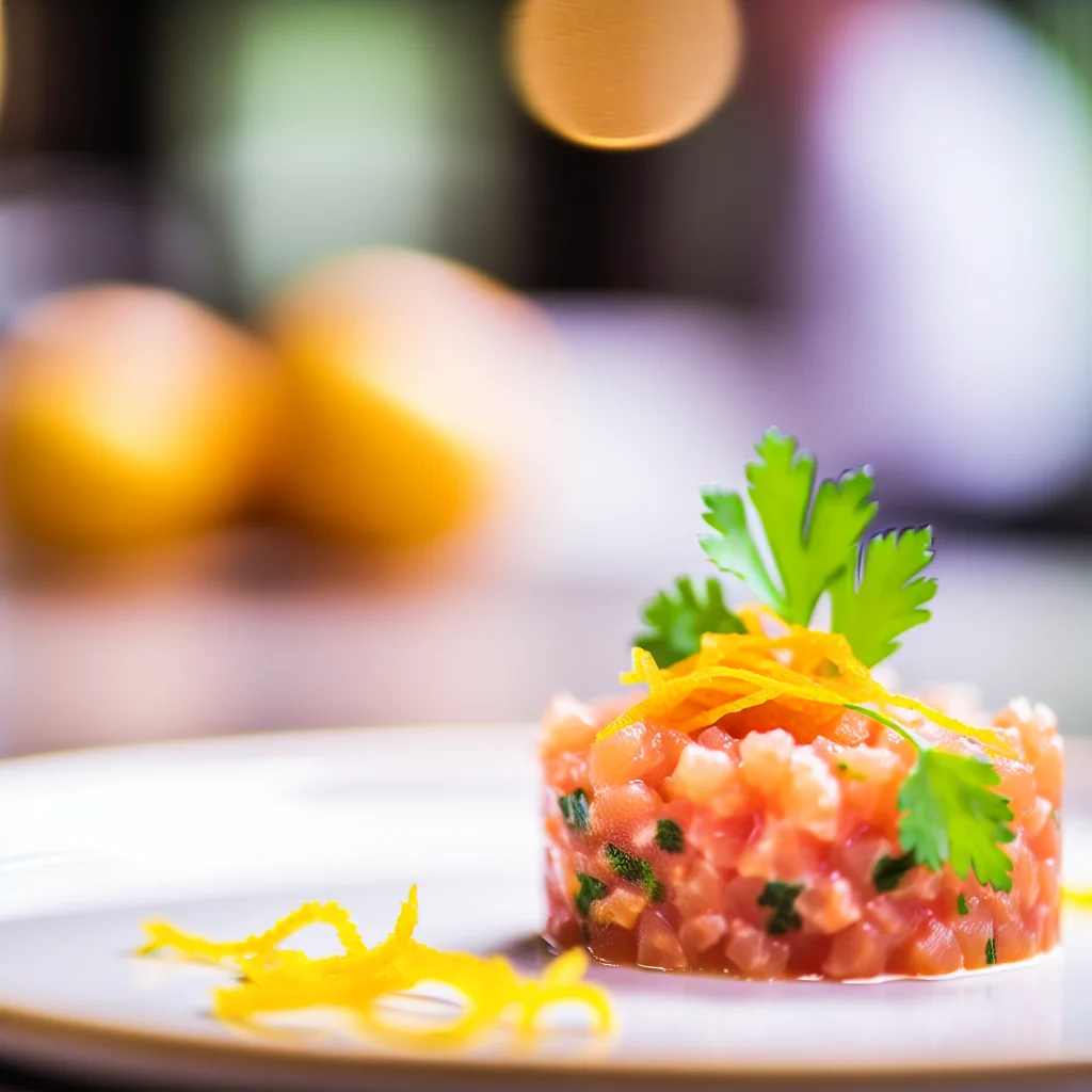 Tartare de saumon aux agrumes et avocat