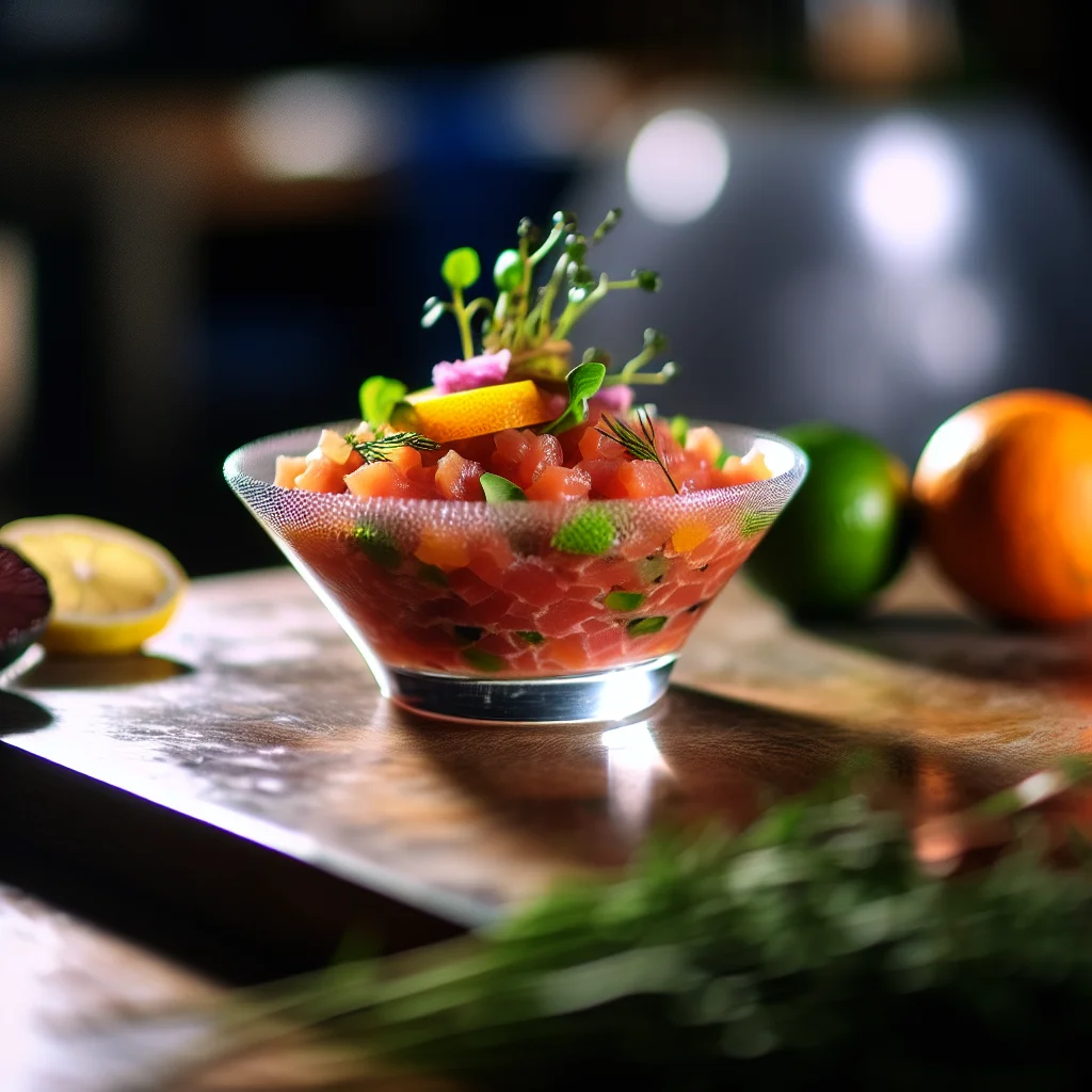 Tartare de Saumon aux Agrumes et Avocat