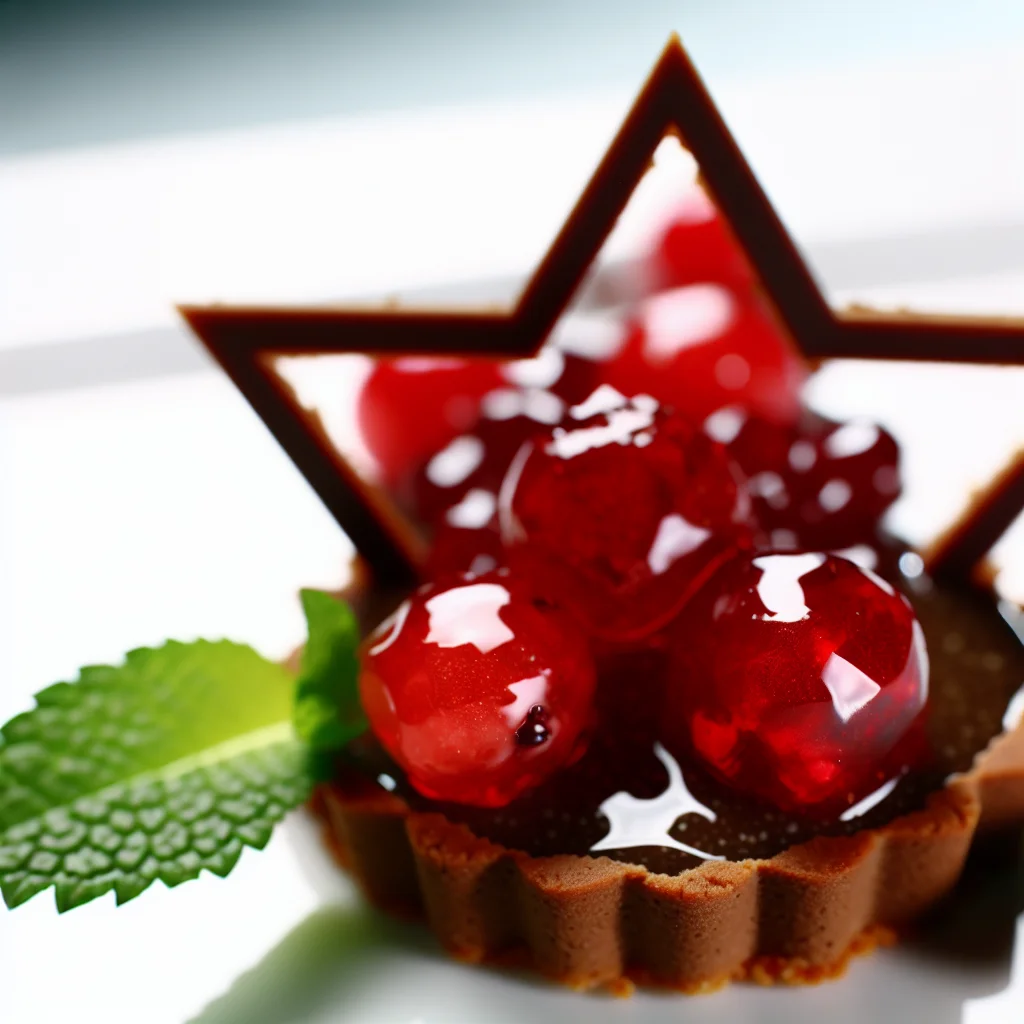 Tarte Étoilée au Chocolat et Fruits Rouges