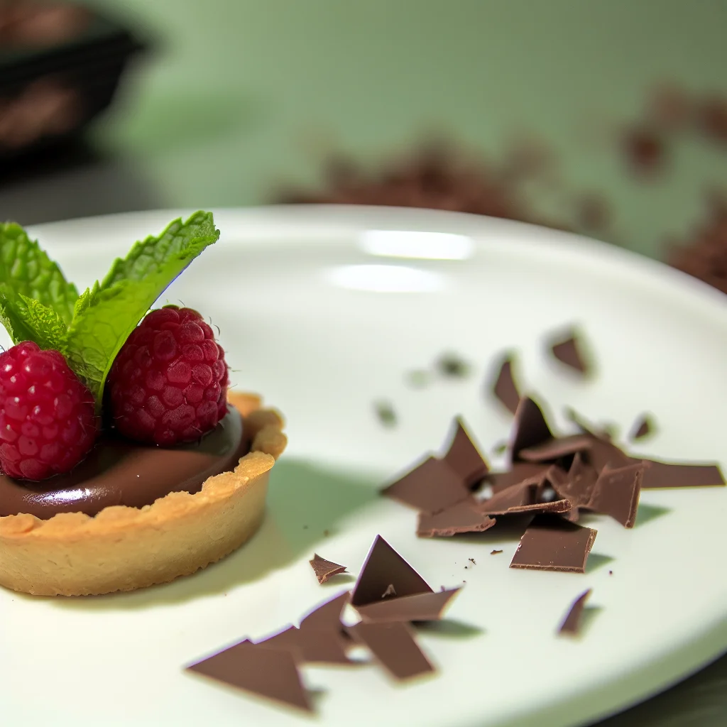 Tartelette Croustillante au Chocolat et Framboises