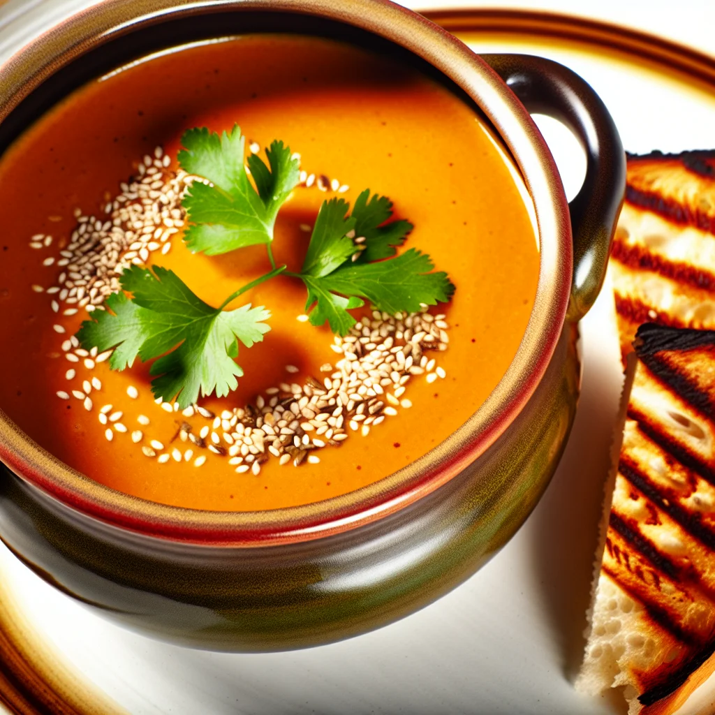Velouté de potimarron et lait de coco